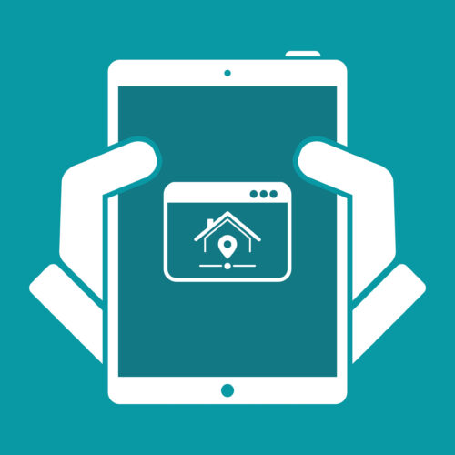 Find us - Vector icon for computer website or application